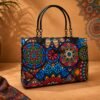 WhatsApp Image 2026-07-19 at 2.38.48 PM Mosaic Elegance Geometric Print Flap Handbag