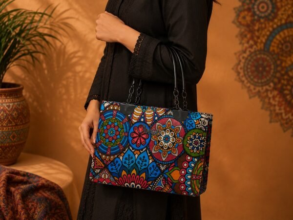 WhatsApp Image 2026-07-19 at 2.38.48 PM4 Mosaic Elegance Geometric Print Flap Handbag