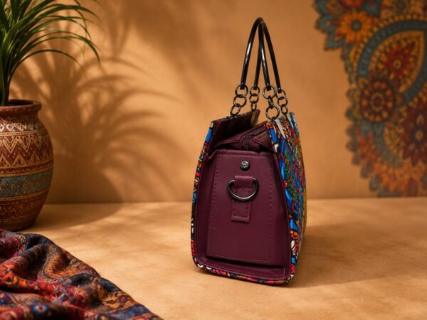 WhatsApp Image 2026-07-19 at 2.38.49 PM2 Mosaic Elegance Geometric Print Flap Handbag